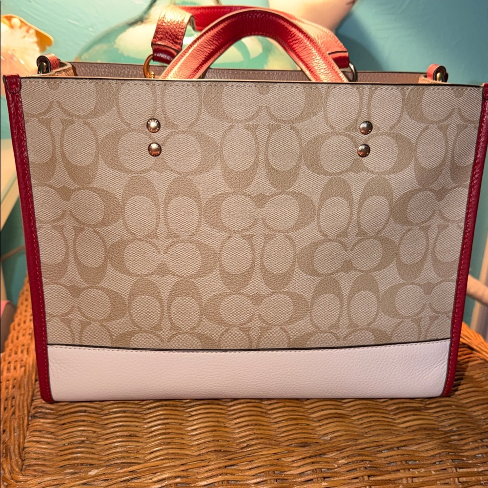 Coach Lunar New Year Signature Canvas Rabbit Carriage Dempsey Tote NWOT - Picture 3 of 7